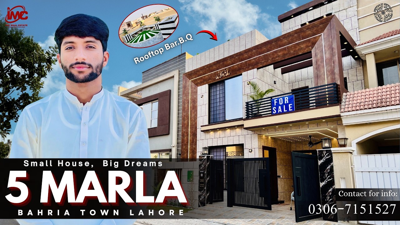 🏡✨ 5 MARLA BRAND NEW LUXURY HOUSE FOR SALE | JINNAH BLOCK – BAHRIA TOWN LAHORE