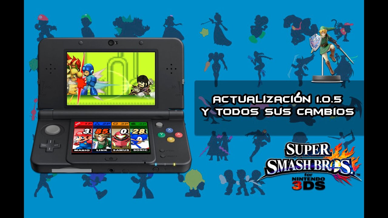 Actualizaci&oacute;n 1.0.5 y todos los cambios - Super Smash Bros. 3DS