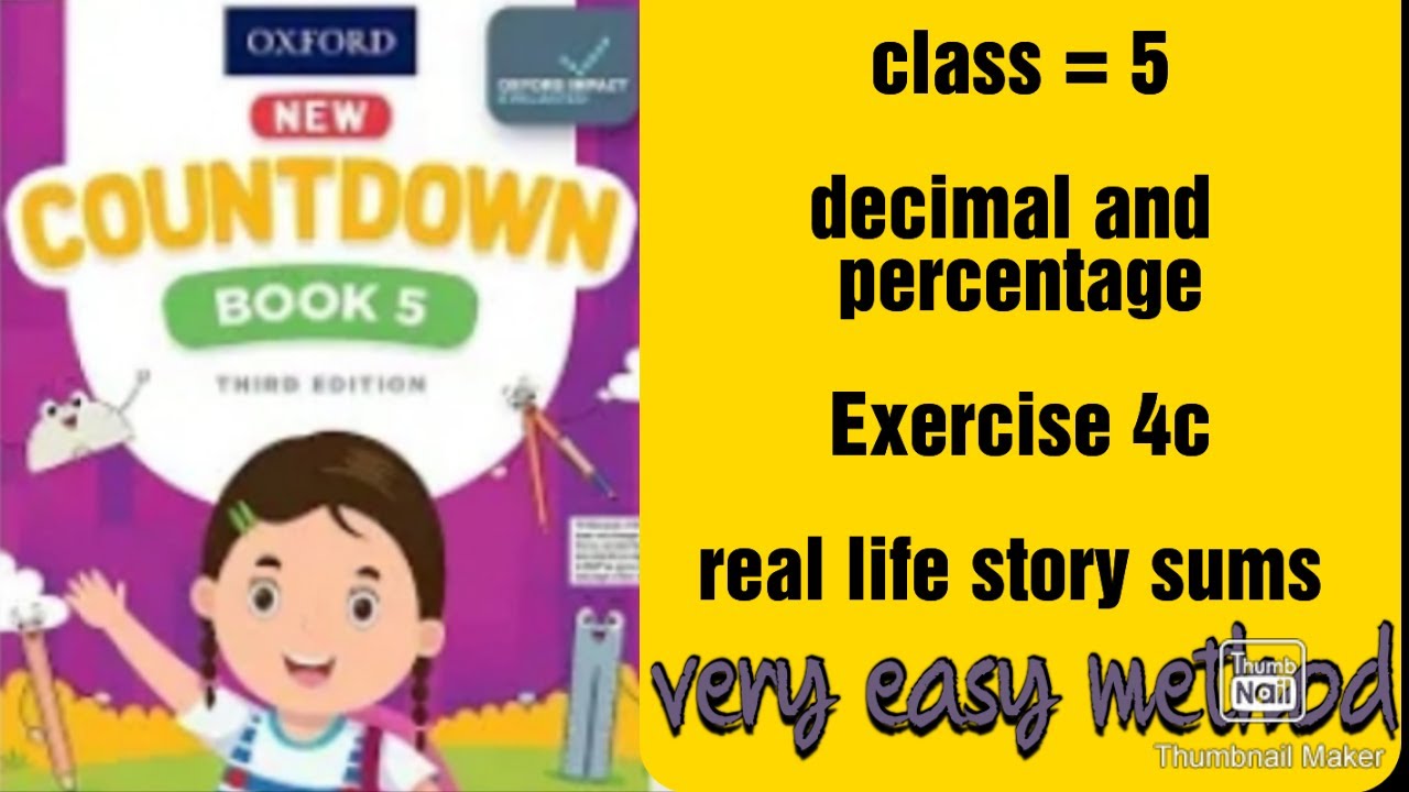 oxford new countdown book 5 third edition || chapter 4 | Exercise 4C | real life story sums solved