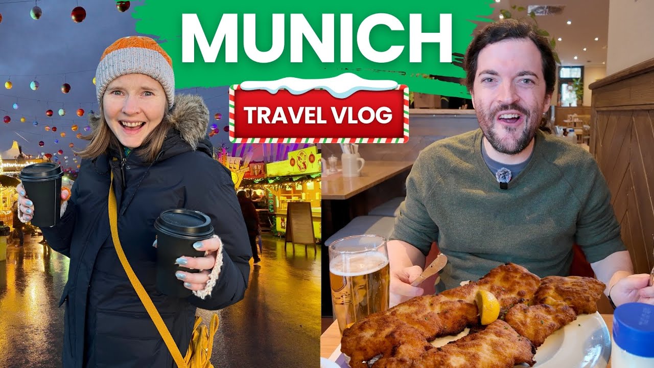 Munich Travel Vlog 🇩🇪 Christmas Markets, Best Schnitzel & Tollwood Winter Festival