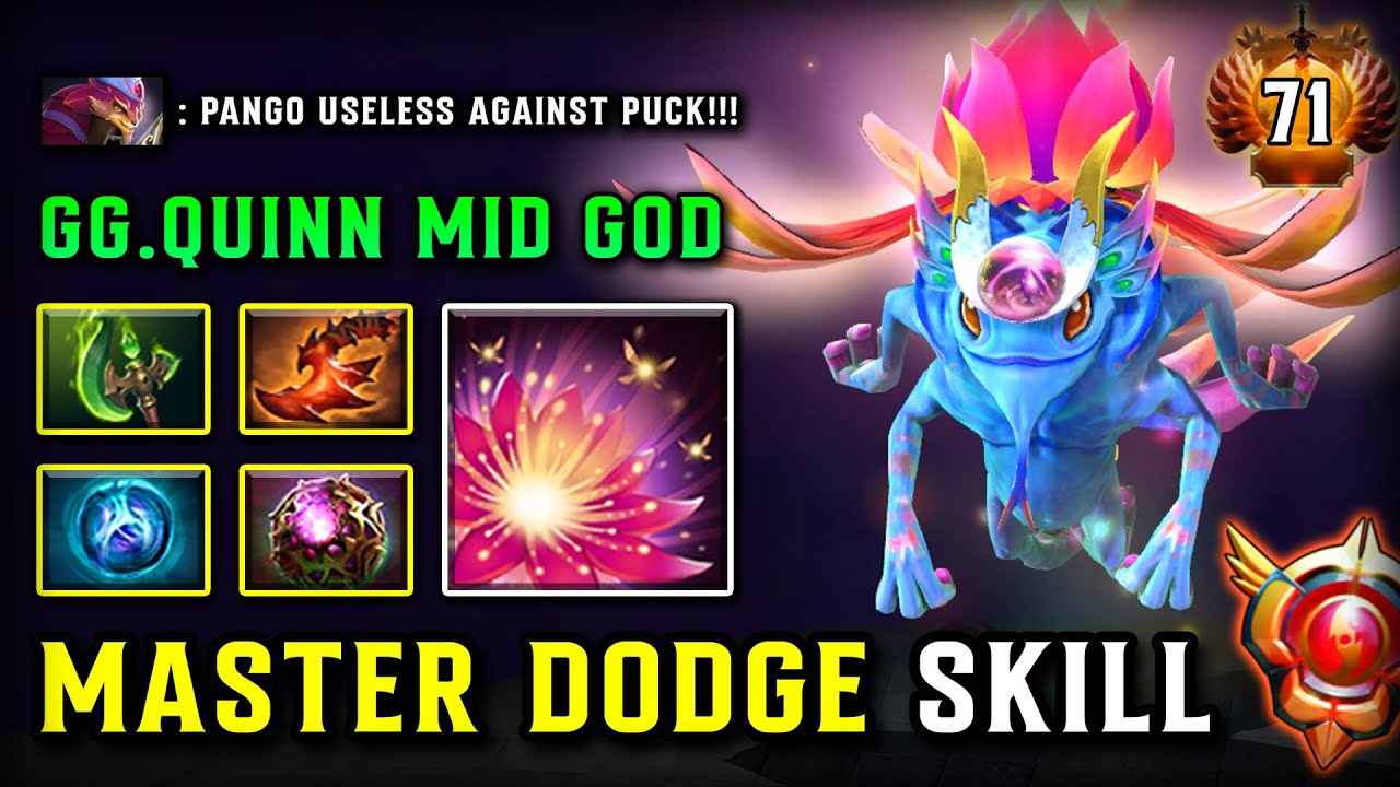 100% MASTER DODGE SKILL MID By Quinn Puck | Parasma + Octarine Core Build | 7.37e DOTA 2