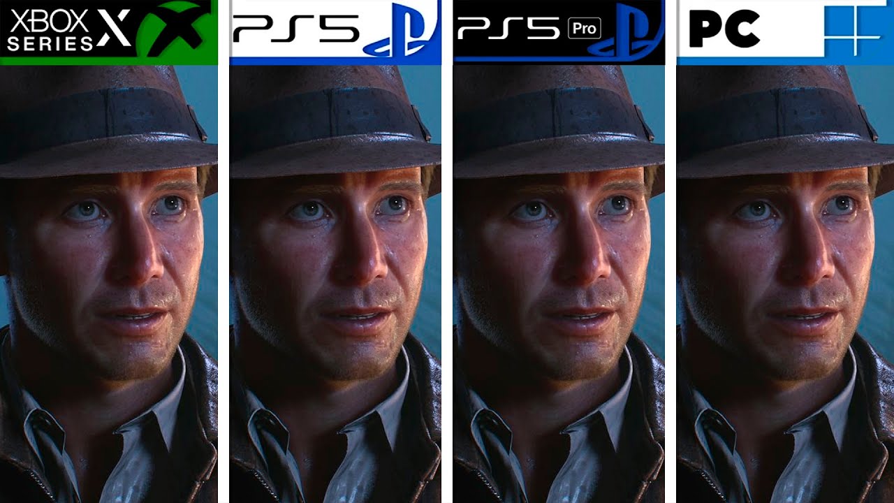 Indiana Jones and The Great Circle | Xbox Series X - PS5 - PS5 Pro - PC | Graphics Comparison