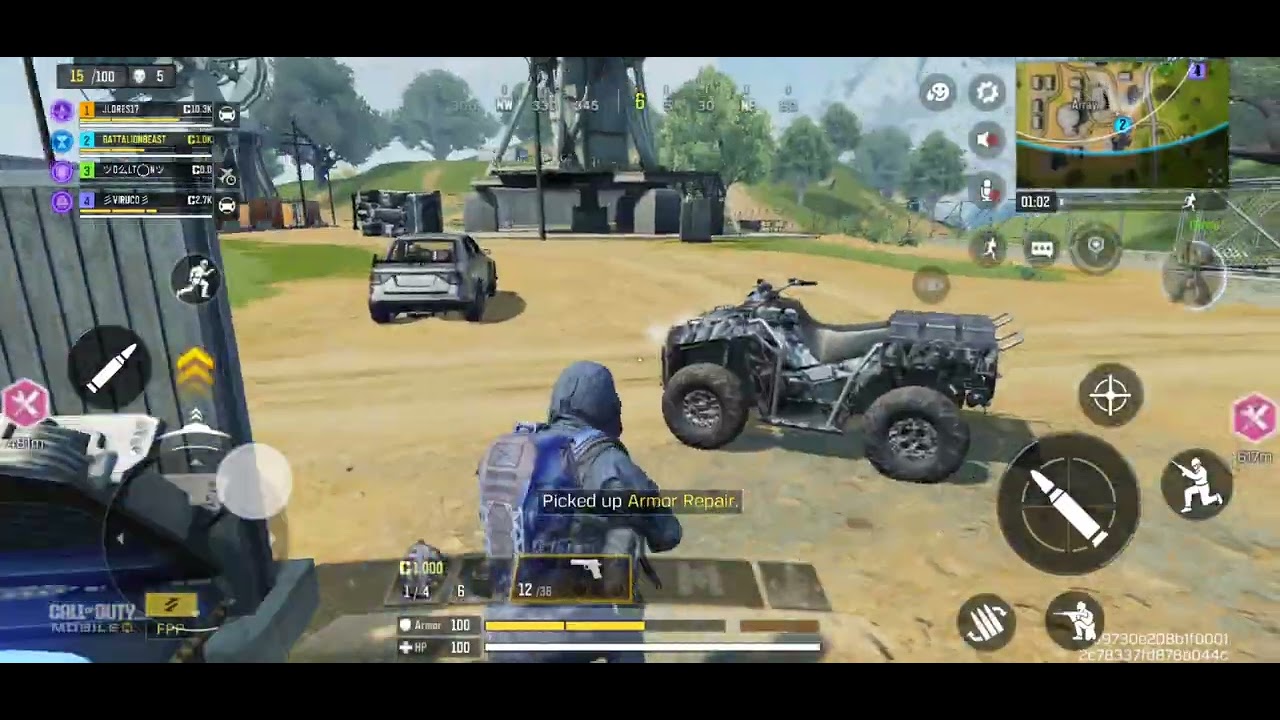 Last 5. One full Squad left and me. Funny moment 😄. 