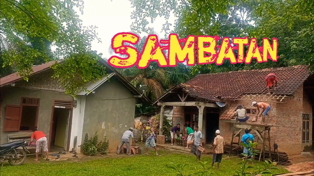 Gotong Royong Bongkar Atap Genteng Rumah di Pedesaan | @mampirmotovlog5519
