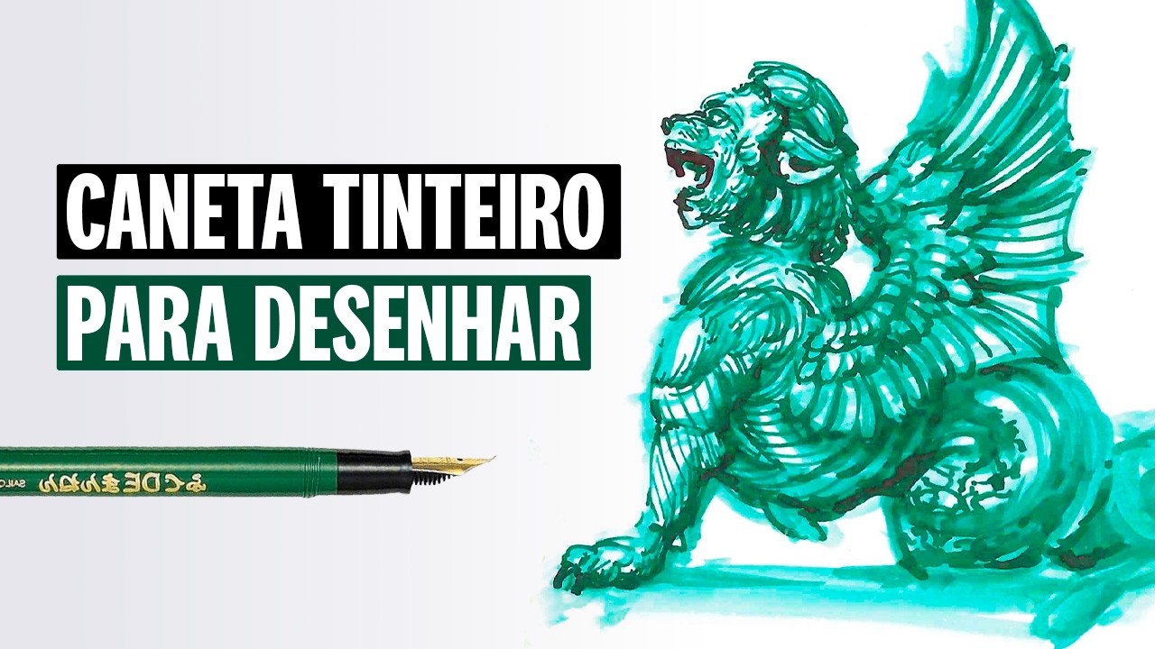 Caneta tinteiro para desenhar: Qual usar? + Dicas essenciais