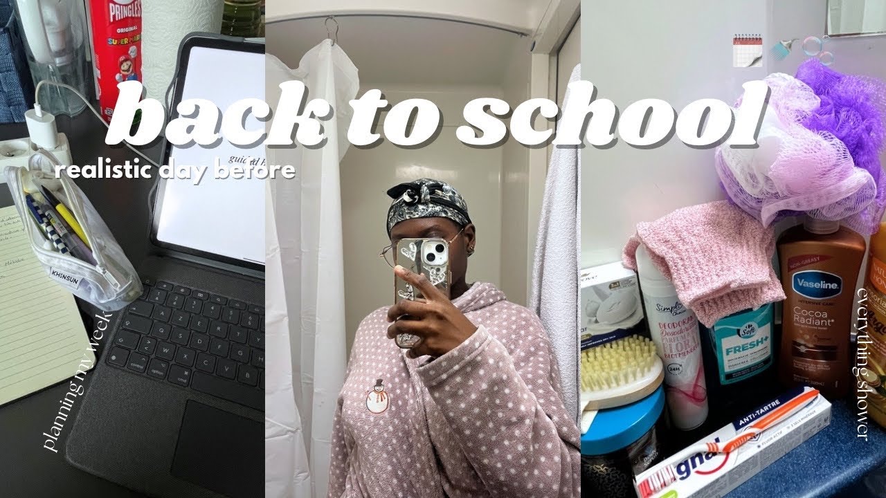 a realistic day before back to school 🫧: journaling, received a package, cooking, everything shower 