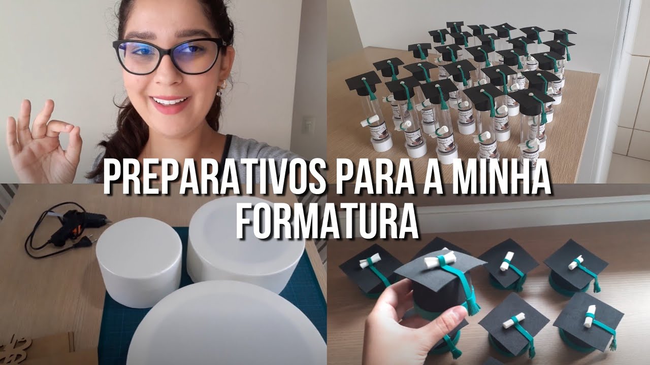 PREPARATIVOS PARA A MINHA FORMATURA | FIZ LEMBRANCINHAS E O BOLO FAKE