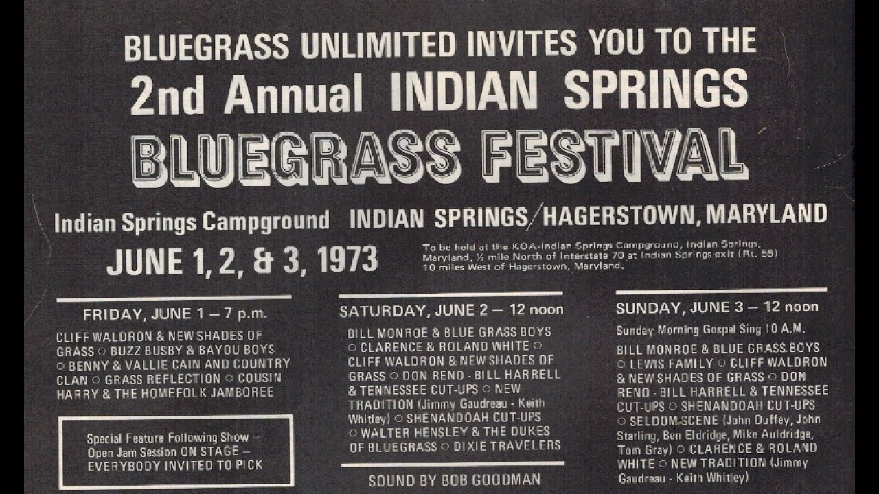 New Kentucky Colonels-Indian Springs BG Festival, 1973 set 1