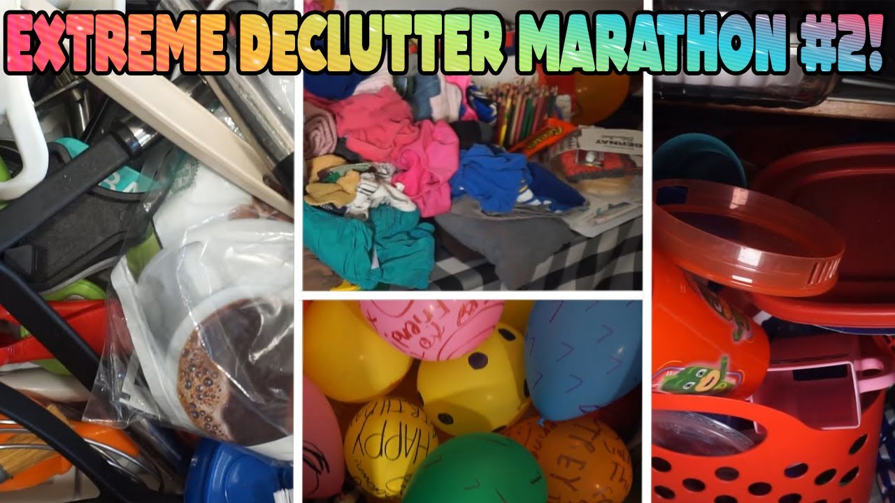 EXTREME Decluttering Marathon | Organize & Declutter 2021 | Kitchen & Living Room Declutter With Me!