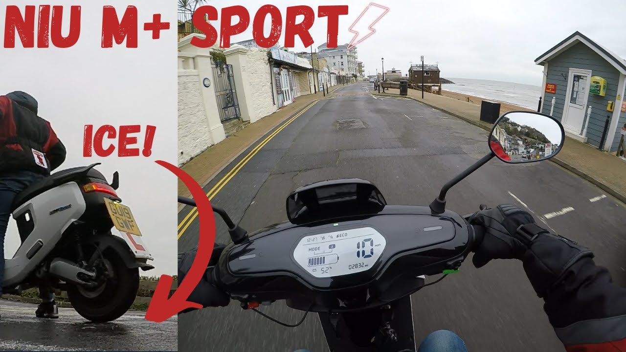 Icy Seaside Roads and Burnouts on NIU M+/MQI+ Sport
