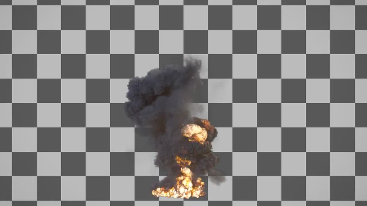 Large Explosion Stock Motion Graphics