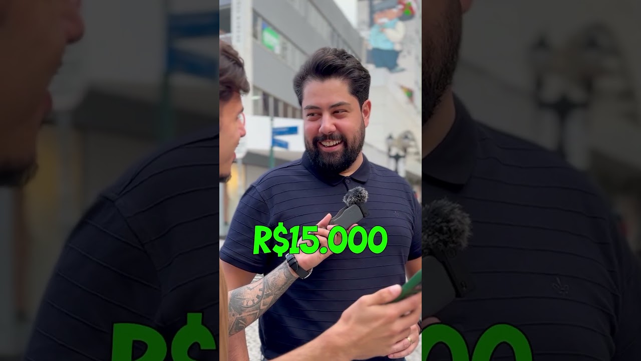 Quanto voc&ecirc; ganha por m&ecirc;s? #entrevista #profissao #dinheiro