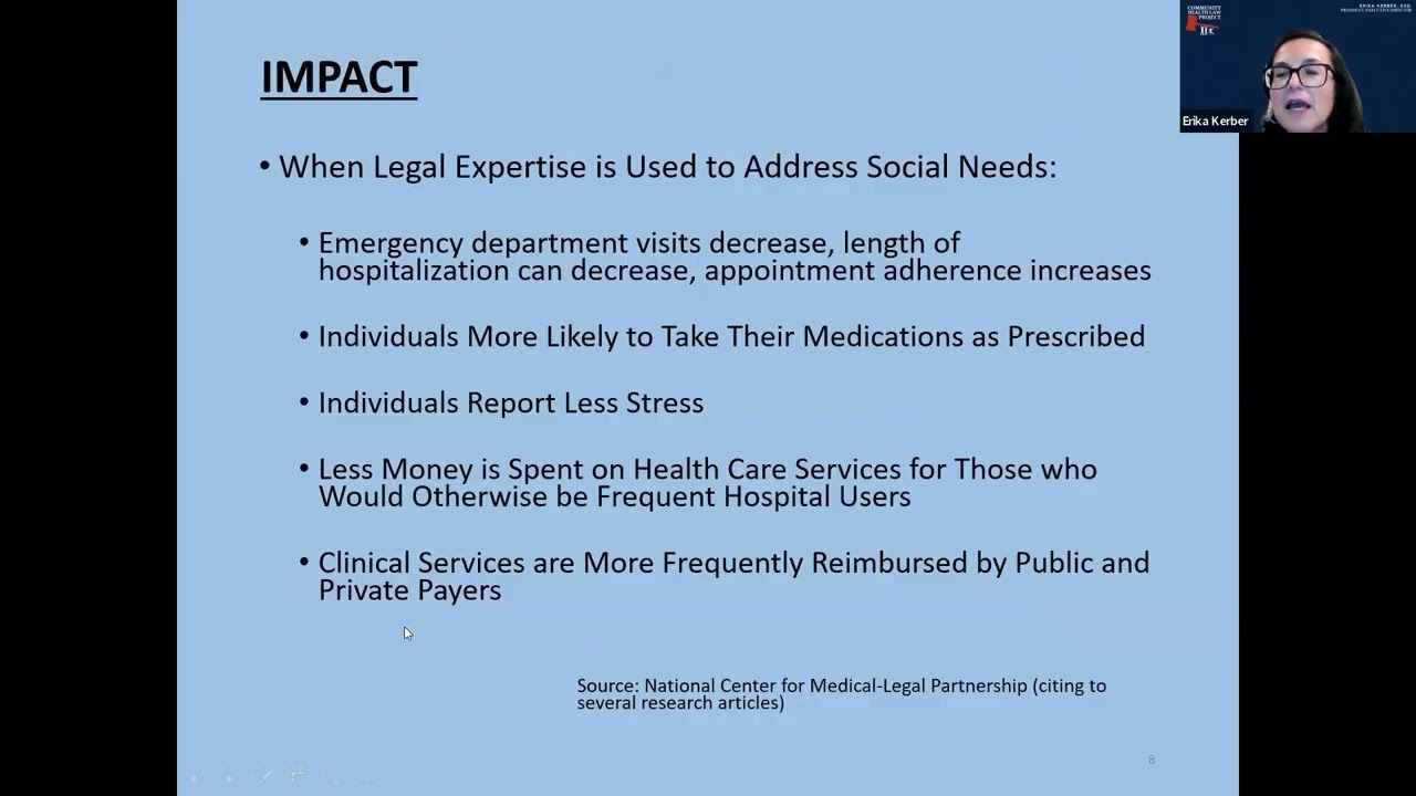 Lecture Series: Medical-Legal Partnerships to Improve Patient Health
