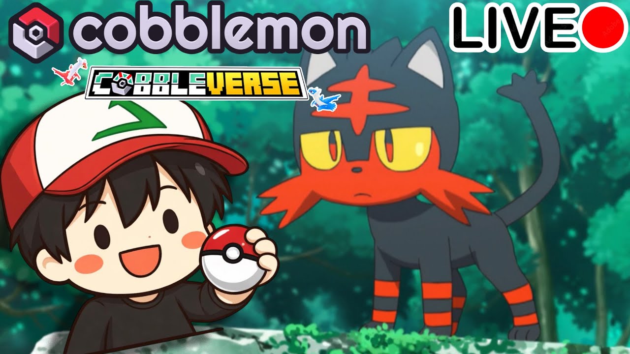 LIVE🔴Minecraft Cobblemon-Cobbleverse ไปเลยแมวเป้าา
