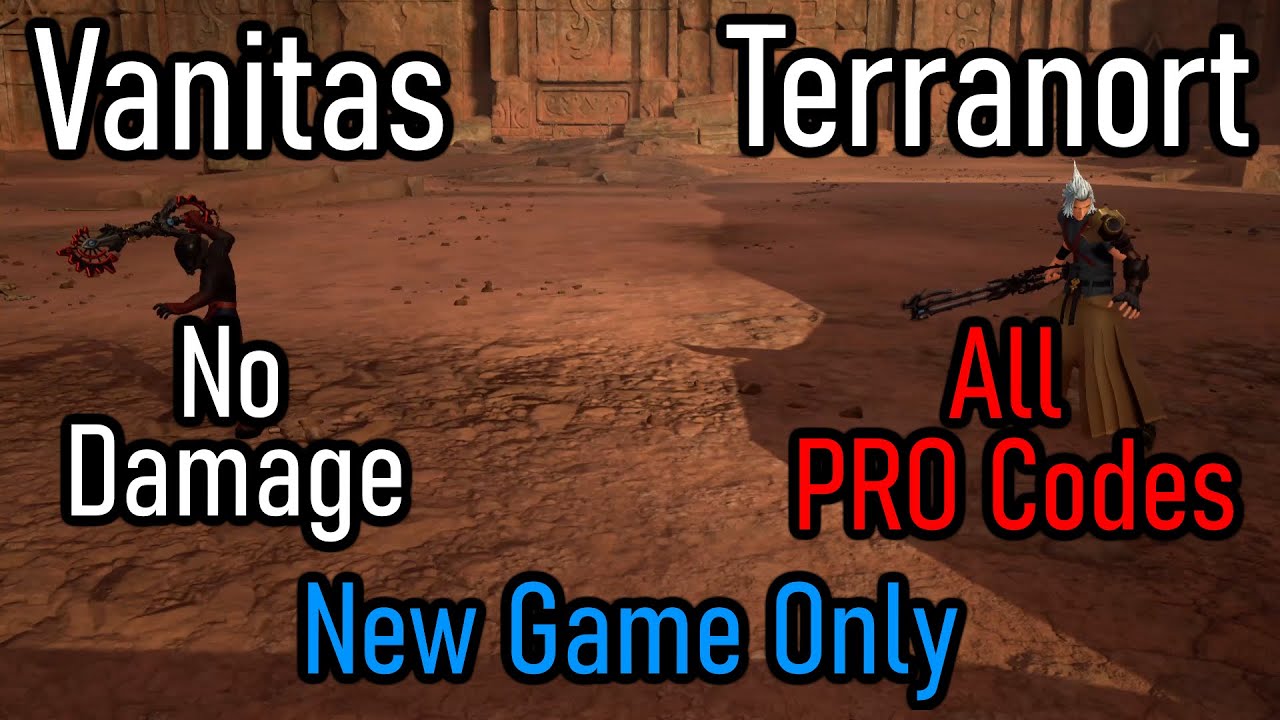 KH3 - Vanitas/Terra-Xehanort No Damage (New Game, LV1CM/All PRO Codes)