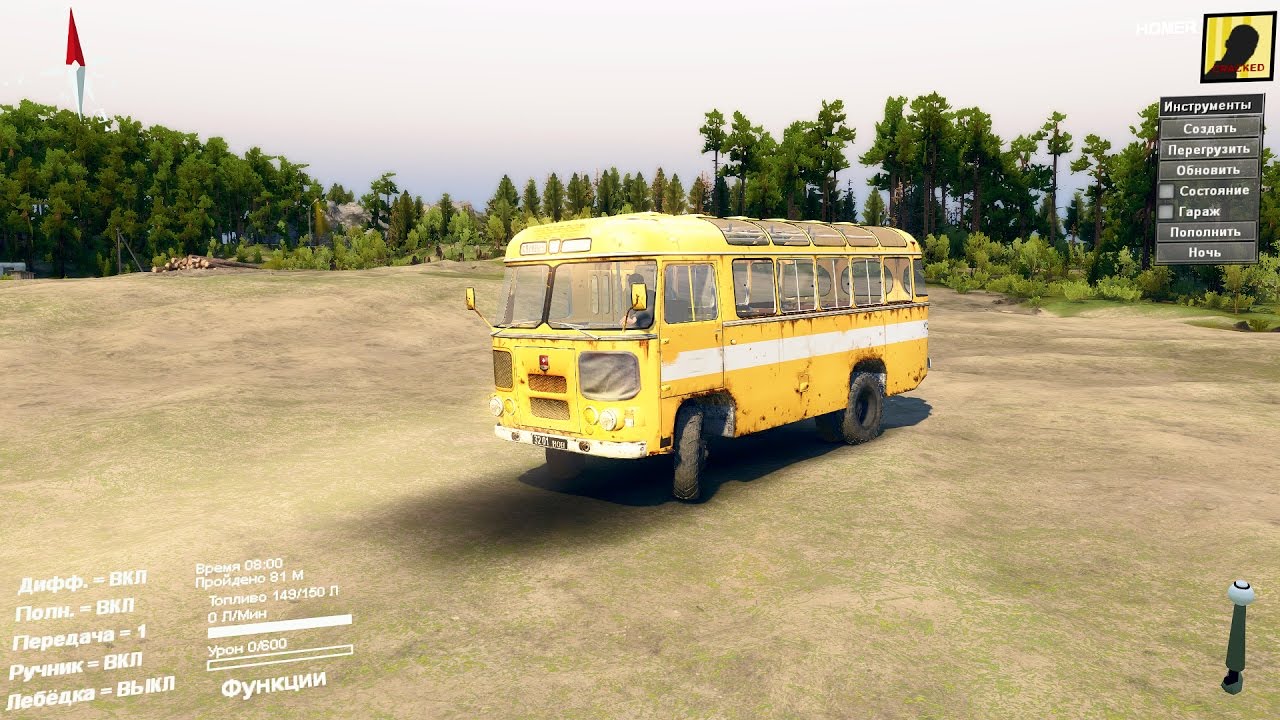 SpinTires 2017  паз -- 3201
