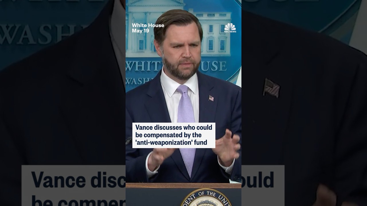 JD Vance discusses who could be compensated by the 'anti-weaponization fund'