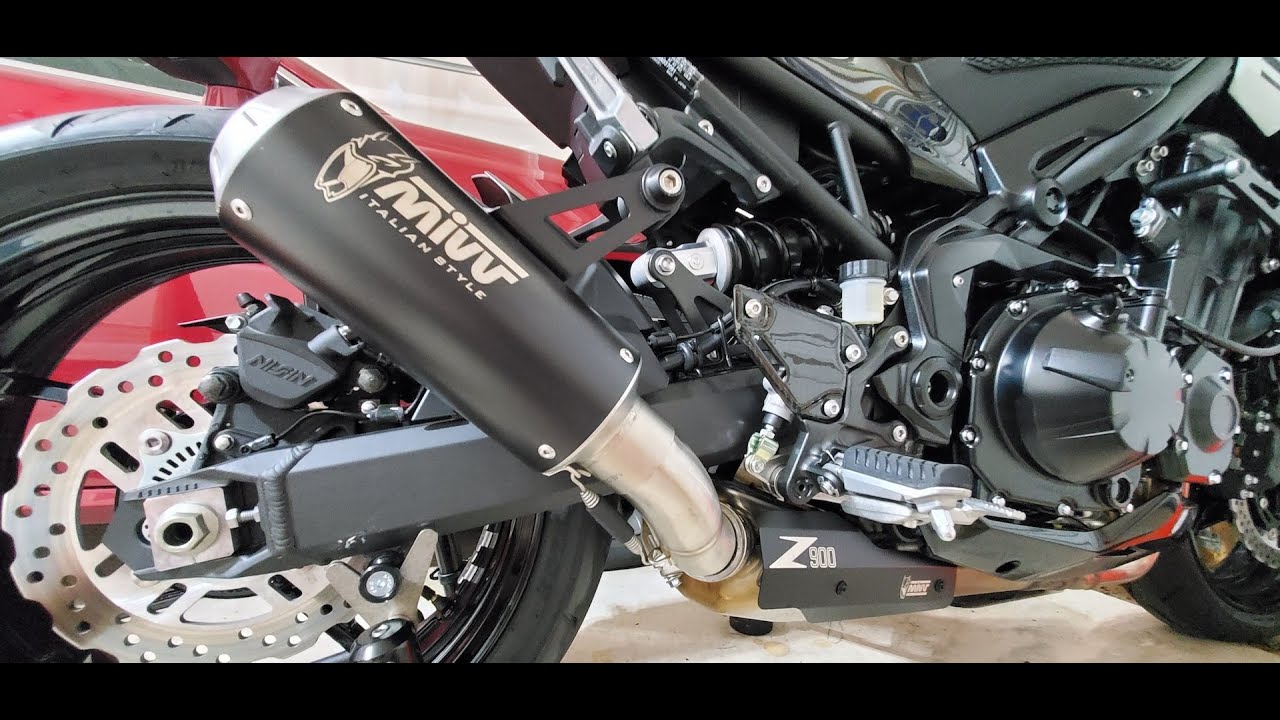 MIVV MK3 Motorcycle Slip-On Exhaust Sound and Installation - 2022 Kawasaki Z900