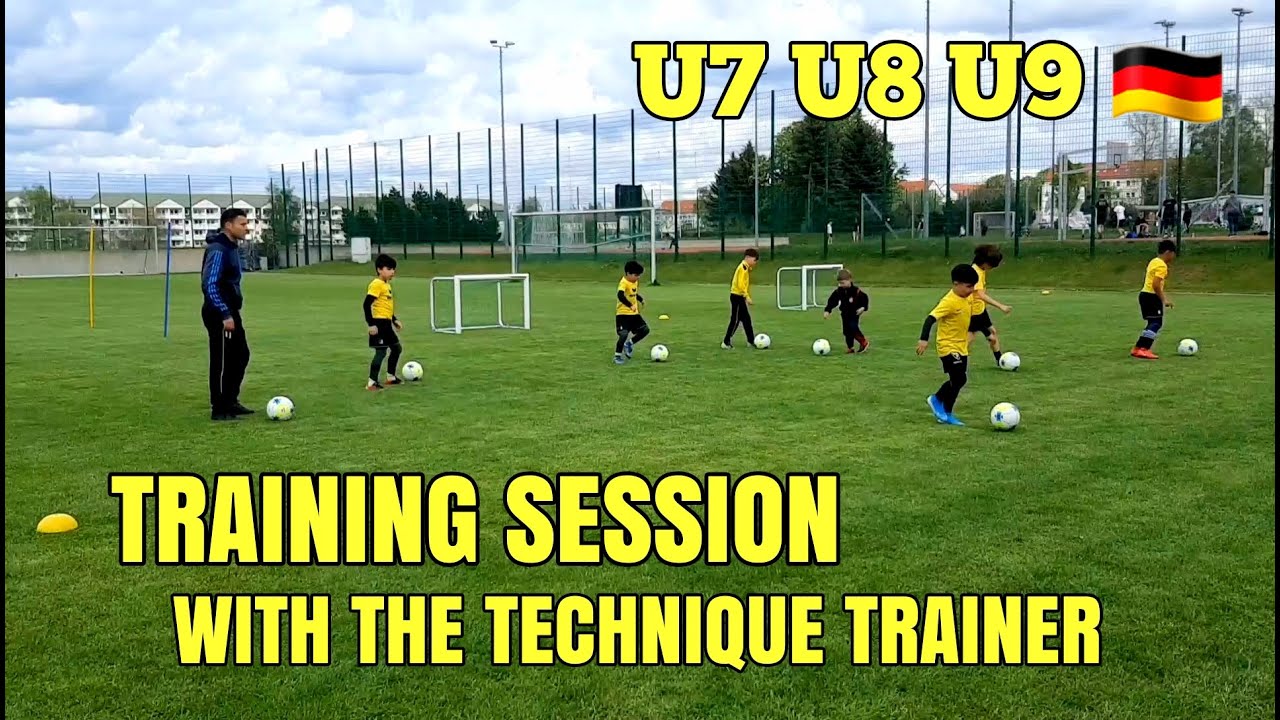 Full Training Session With The Technique Trainer 🔥 Technical Training ⚽️ U7 U8 U9