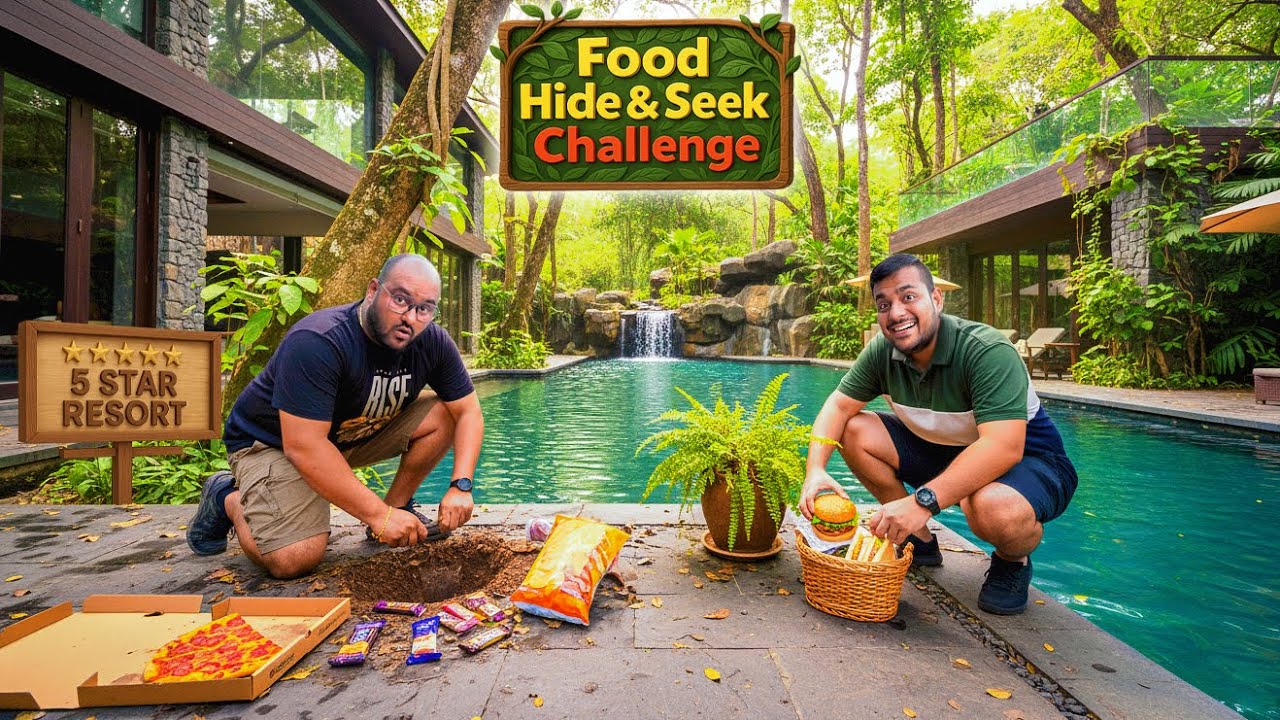Food Hide and Seek Challenge In 5 Star Resort | Food Hide N Seek Game | Viwa Food World