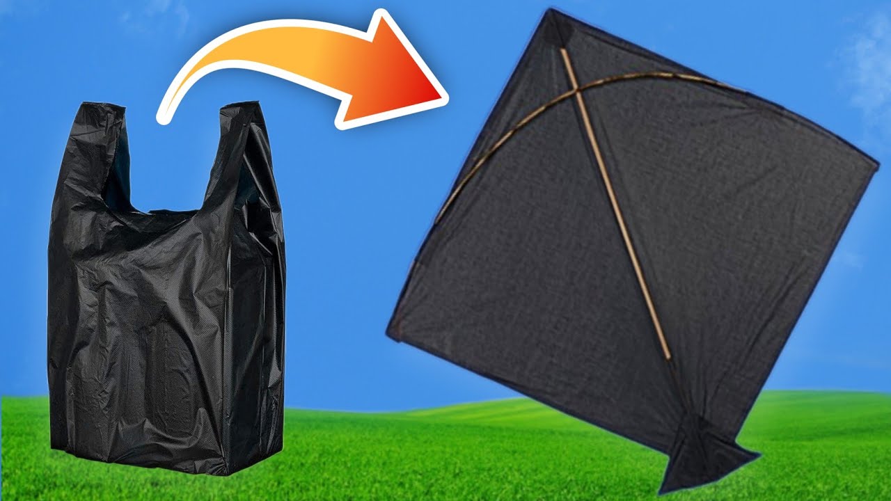How to Make Kite at Home | Using plastic Carry Bag | Easy Kite Making | The Mj 2025