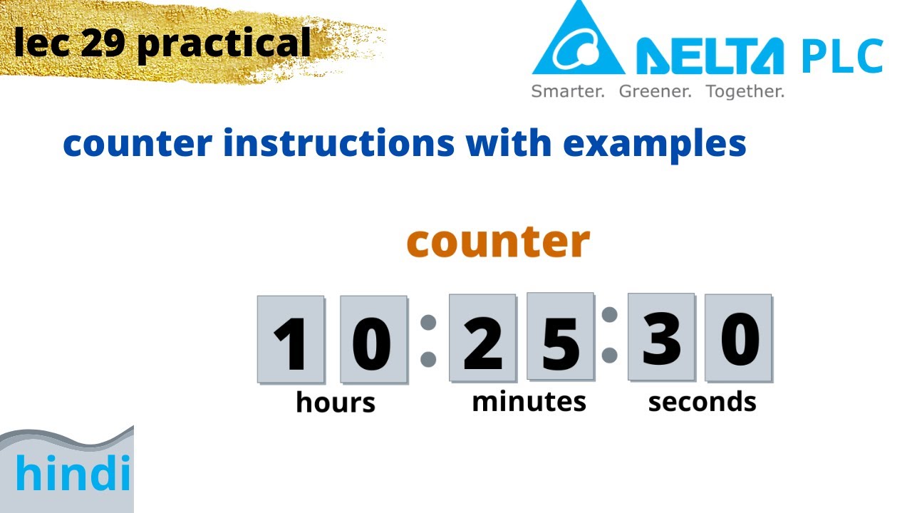 plc counter programming examples | counter in delta plc | counter ladder logic | counter in plc |