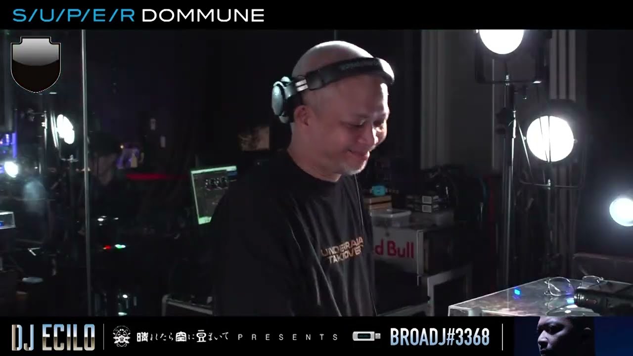 ECILO live at SUPER DOMMUNE Tokyo with Crinoid crew (Techno DJ Set)