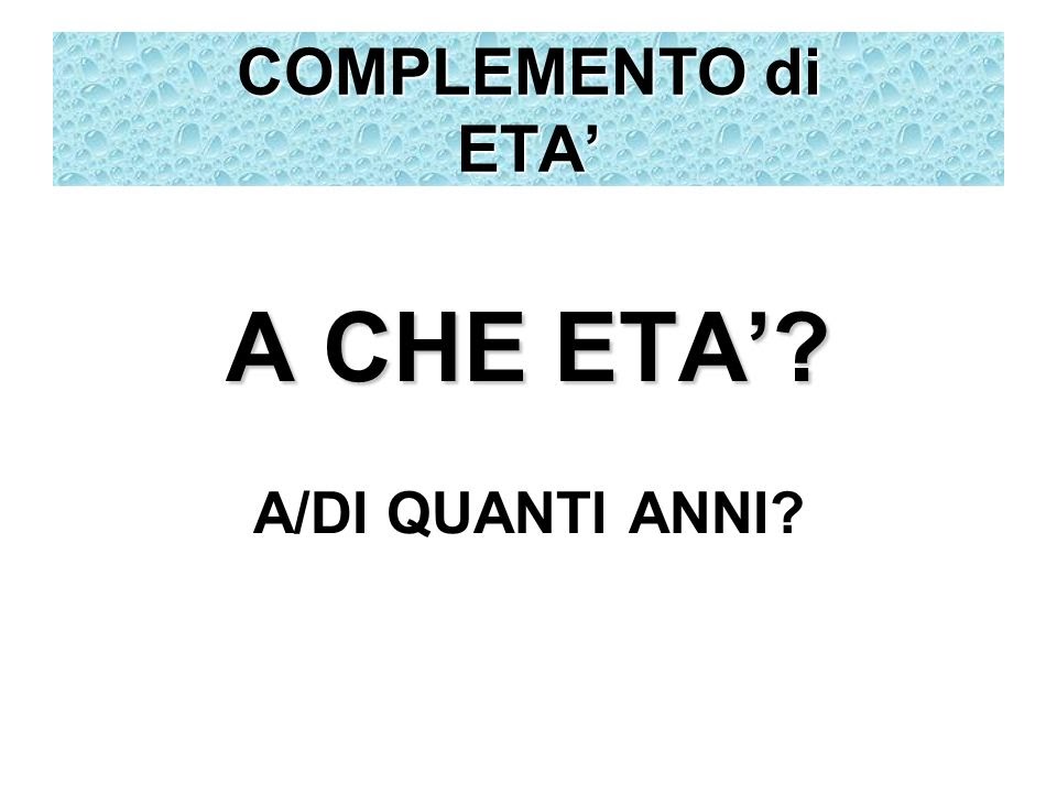 Ripasso di analisi logica: i complementi