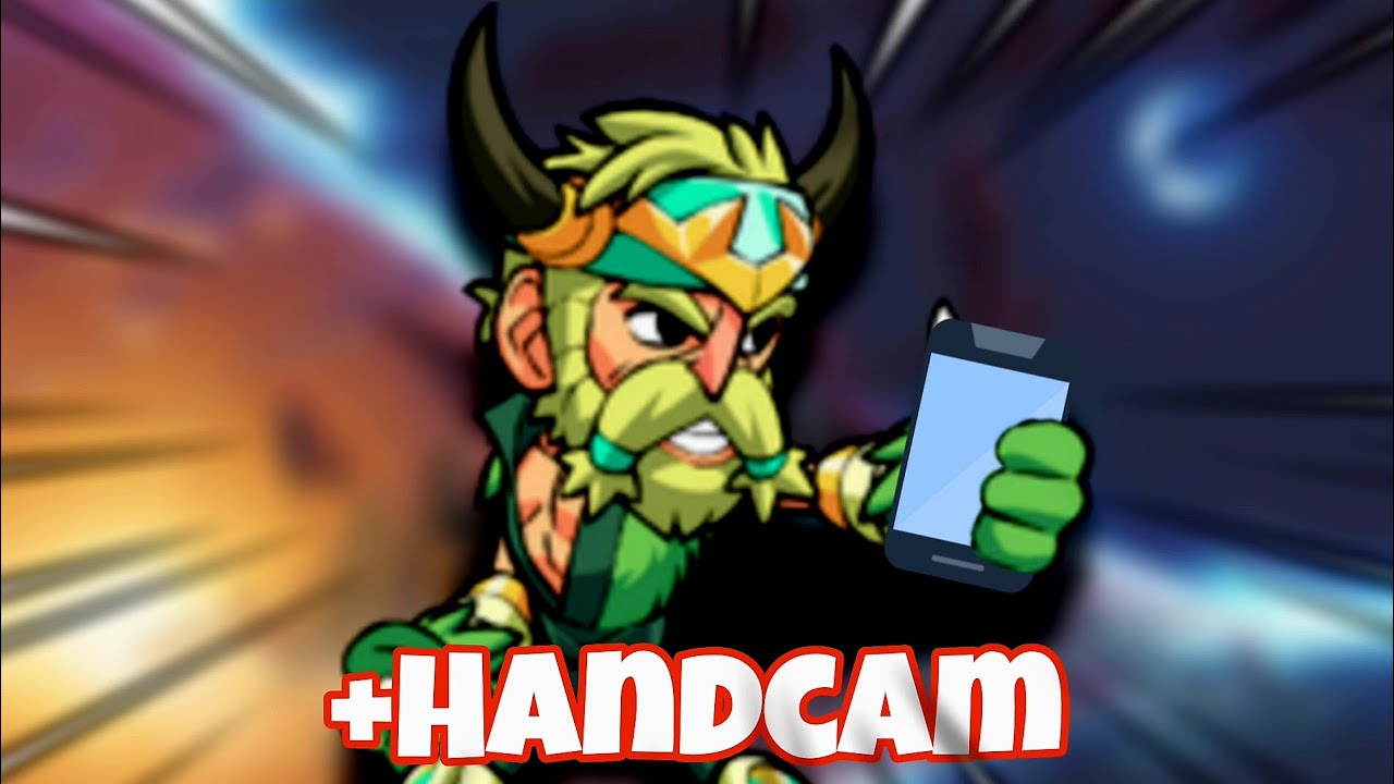Playing Brawlhalla Mobile After Update | +HANDCAM!?