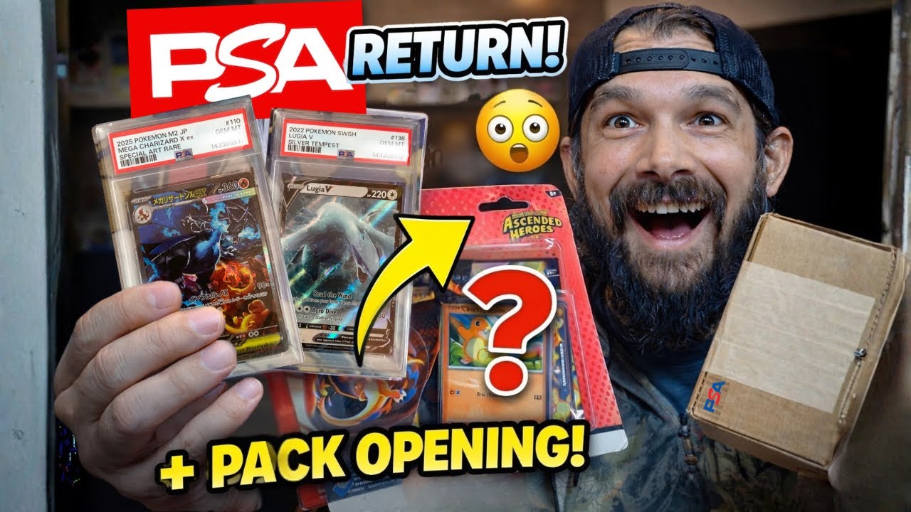 My PSA Return Is Finally Here! 😱 Pokémon Grading Results + Pack Opening!