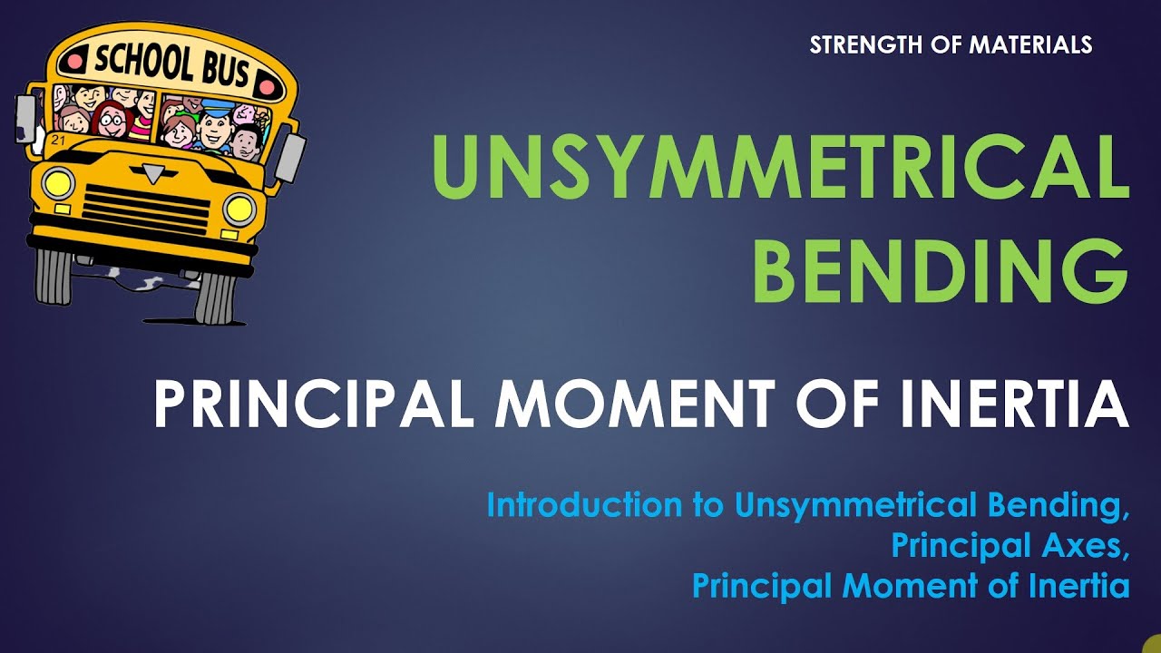 Unsymmetrical bending introduction, Principal moments of inertia.