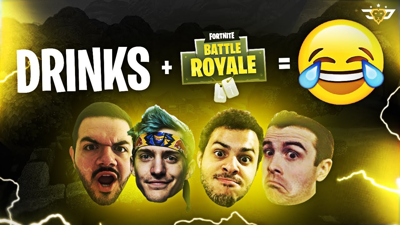 DRINKS + FORTNITE = NEVER ENDING LAUGHS (Fortnite: Battle Royale)