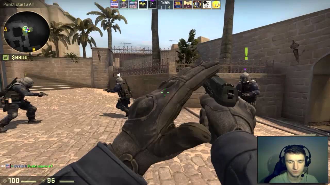 Counter-Strike Global Offensive #9 Nowy gracz w team i tylko pistolety gra ale wygrywa :D :D