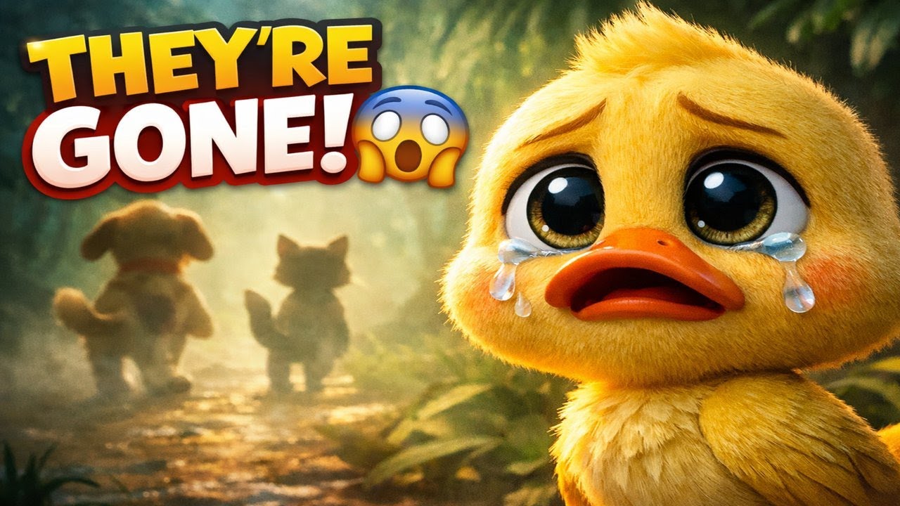 “Ducky Woke Up Alone… His Friends Were GONE 😢🦆 | Kids 3D Cartoon Story”