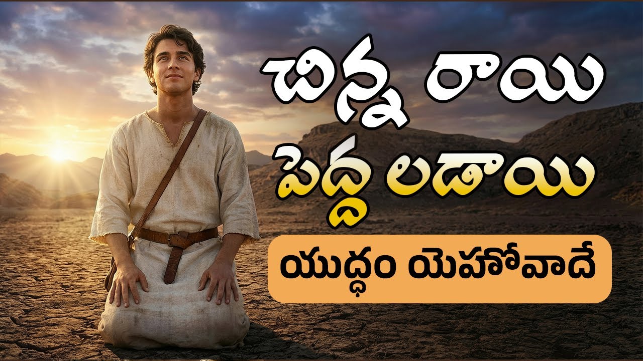 చిన్న రాయి | పెద్ద విజయం | David & Goliath Telugu Christian Song | యుద్ధం యెహోవాదే
