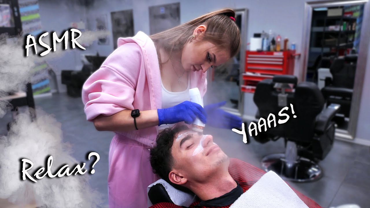 💈Mega ASMR Barbershop: Taper Fade, Face Peel + Relaxing Massage & Shave
