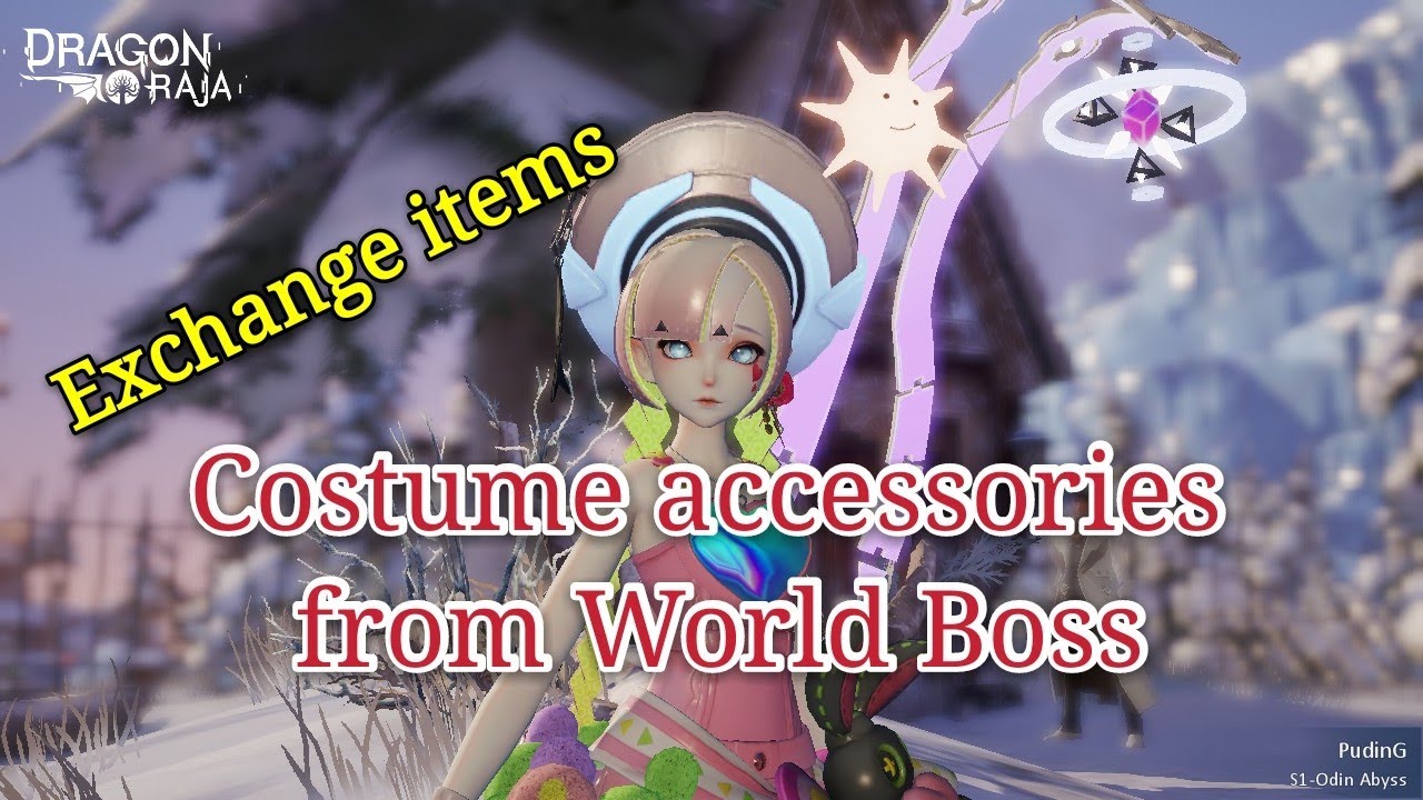 Dragon Raja, Accessories Costume Obtained From World Bosses : Tamamomae ,Hair , glasses