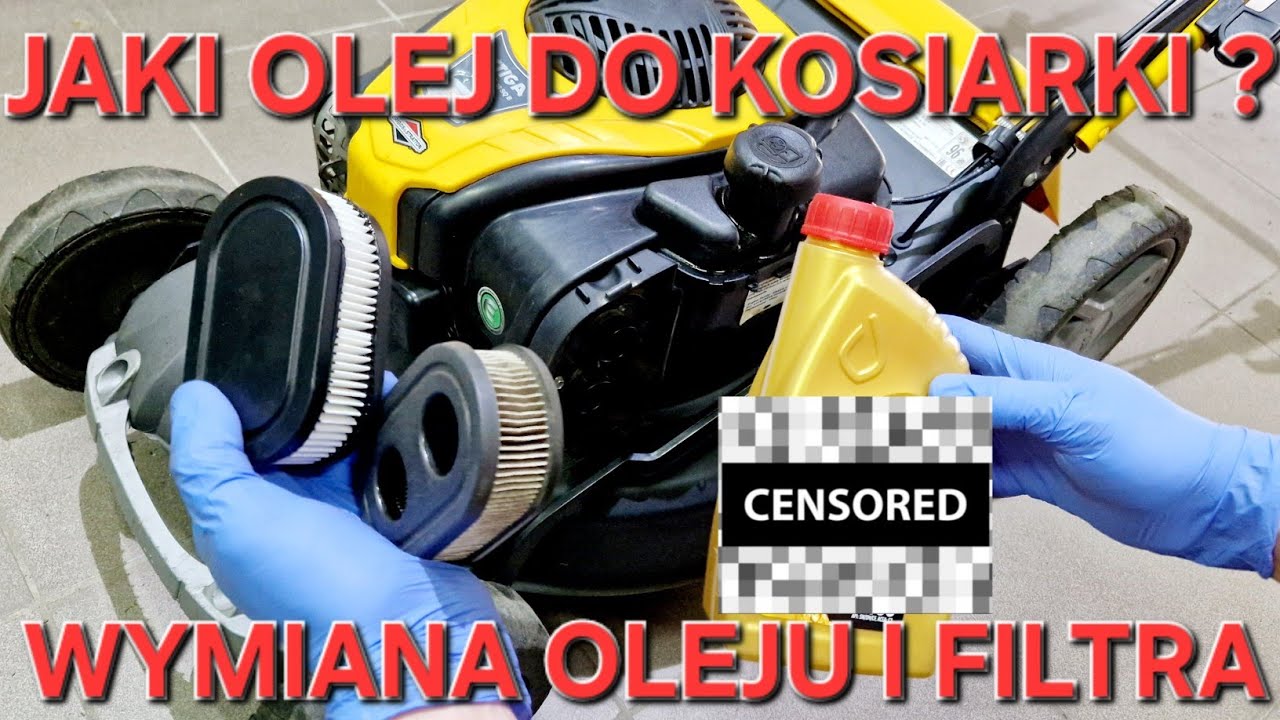 JAKI OLEJ DO KOSIARKI ➡️ WYMIANA OLEJU I FILTRA W KOSIARCE 🆗️