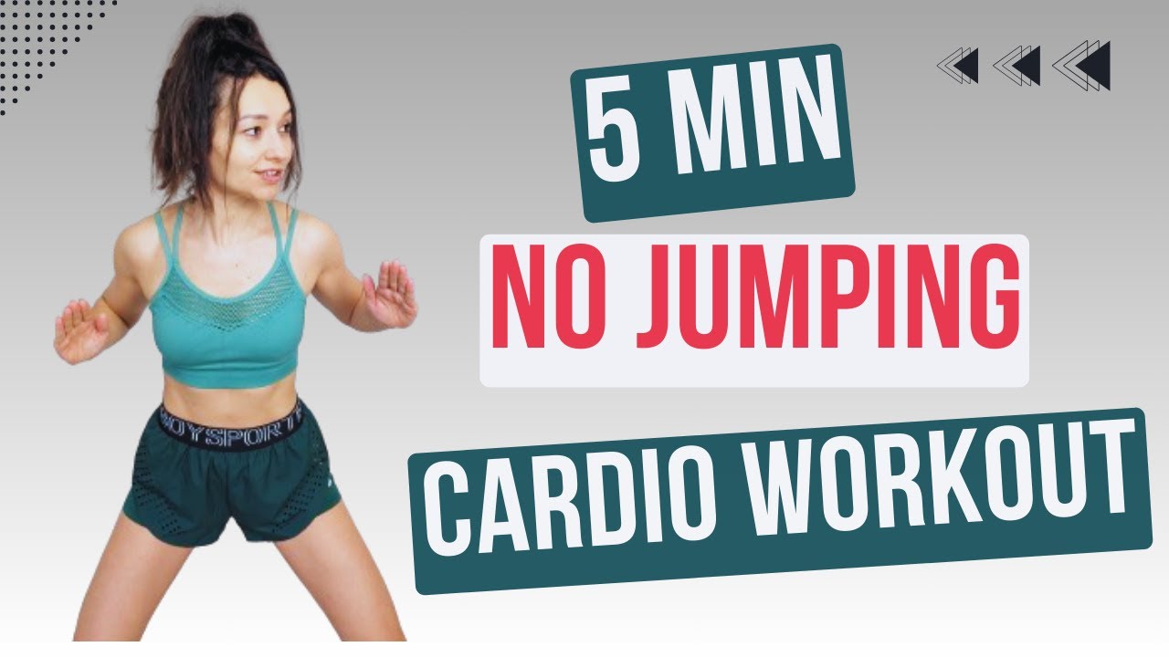 5 MIN HIIT STANDING CARDIO WORKOUT - Calorie Burning, No Jumping, Beginner Friendly