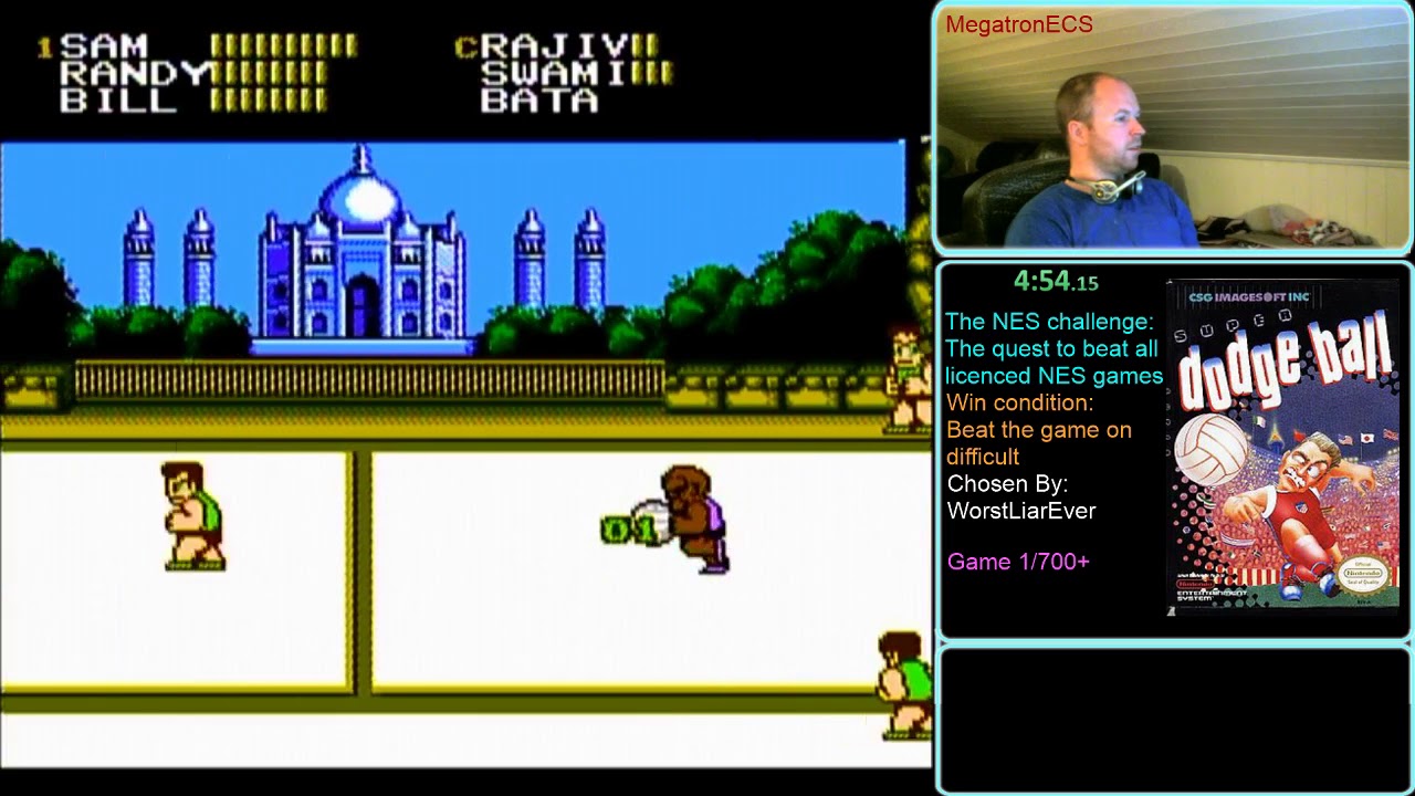 NES Challenge: Game #1: Super Dodgeball