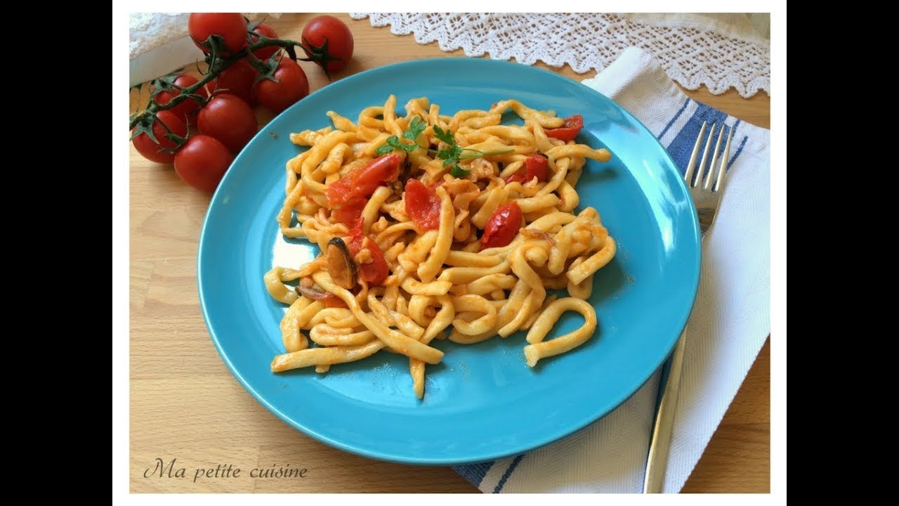 Scialatielli fatti in casa ai frutti di mare surgelati
