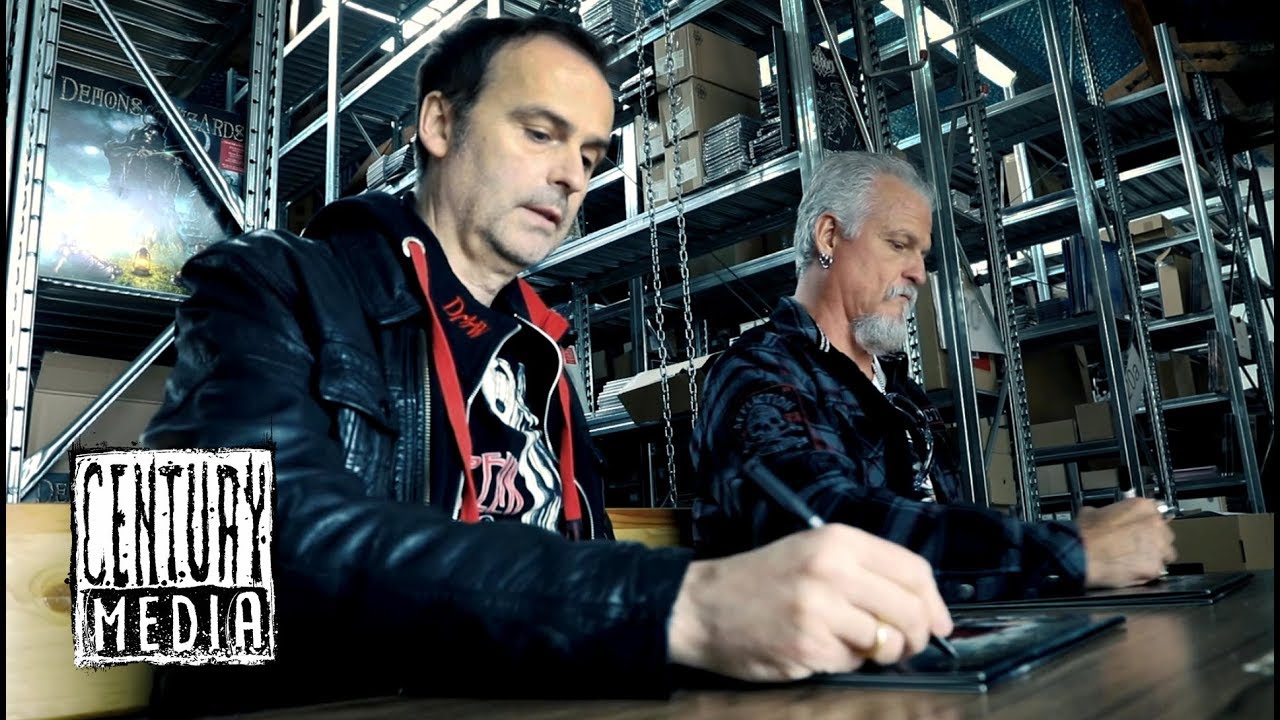 DEMONS & WIZARDS - Signing EXCLUSIVE BAND EDITIONS @ CM office