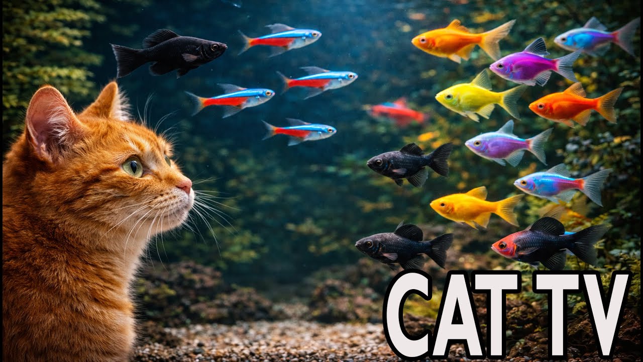 🔴 LIVE 24/7 Cat TV Fish Tank 🐟 | Relaxing Aquarium for Cats to Watch (4K HDR, No Music)