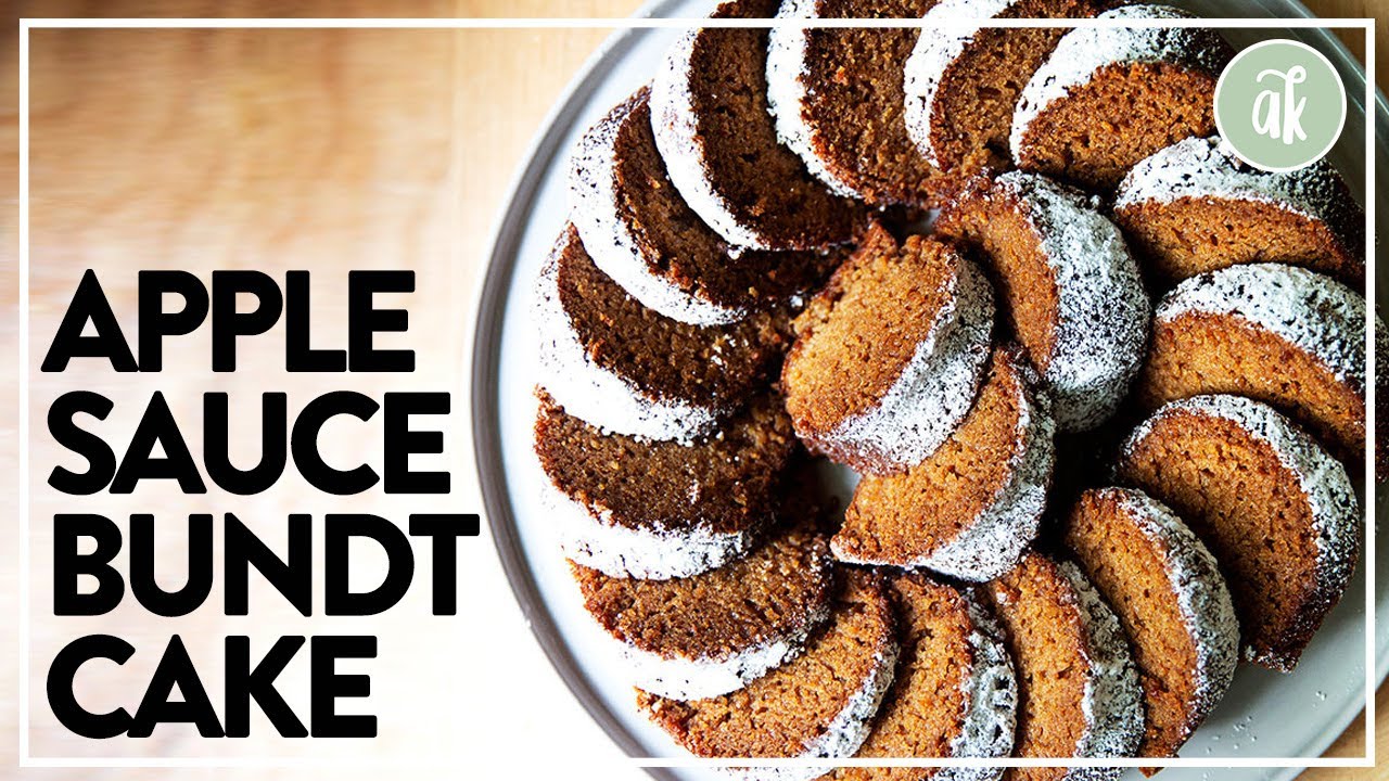 Moist Applesauce Bundt Cake