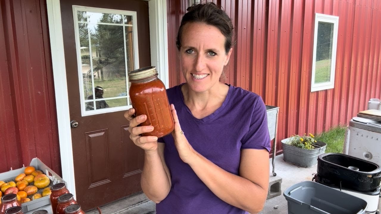 The Best Homemade Spaghetti Sauce Recipe || Canning Recipe || No Peeling Or De-Seeding Tomatoes
