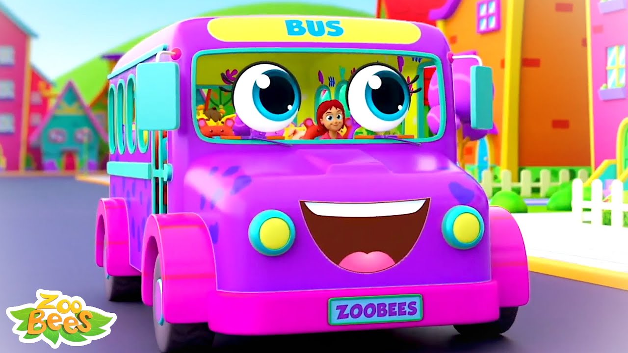 Rodas do ônibus | Poesia infantil | Desenho animado | Zoobees Português | Vídeos educativos