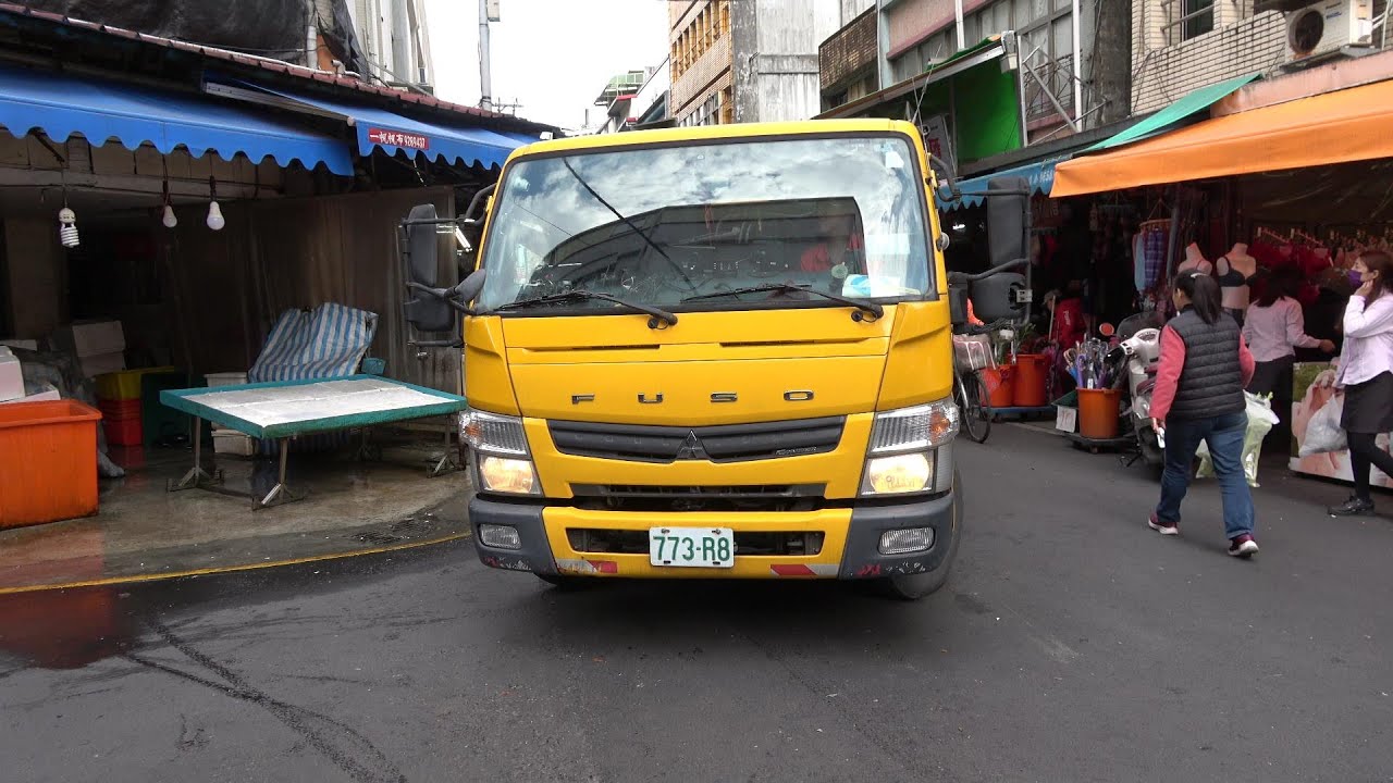 宜蘭市公所垃圾車773-R8市場播音收運(宜蘭縣環保局) Taiwan Garbage Truck in Yilan County，Taiwan (ゴミ収集車、대만 쓰레기차 )