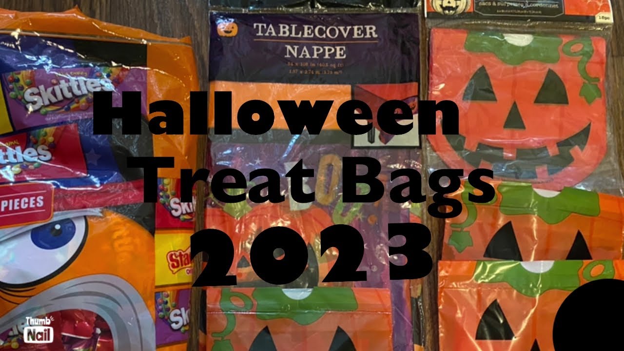 Quick and easy made Halloween treat bags| 2023
