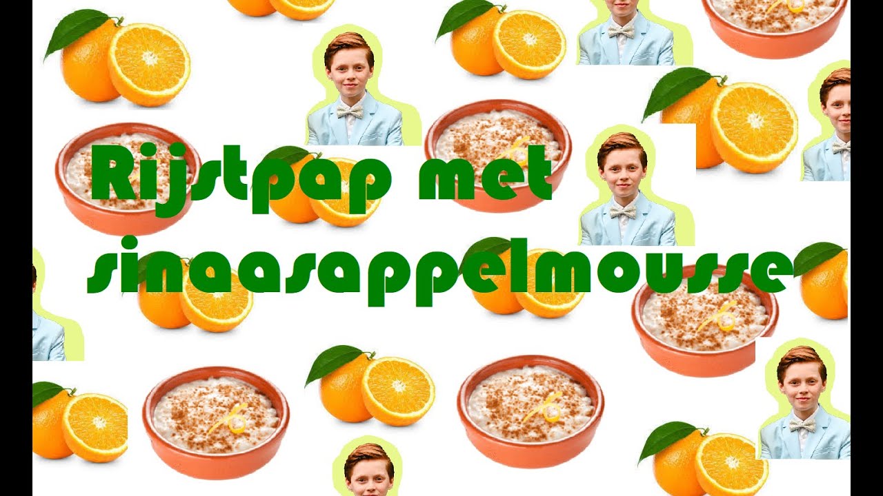 Rijstpap met sinaasappelmousse