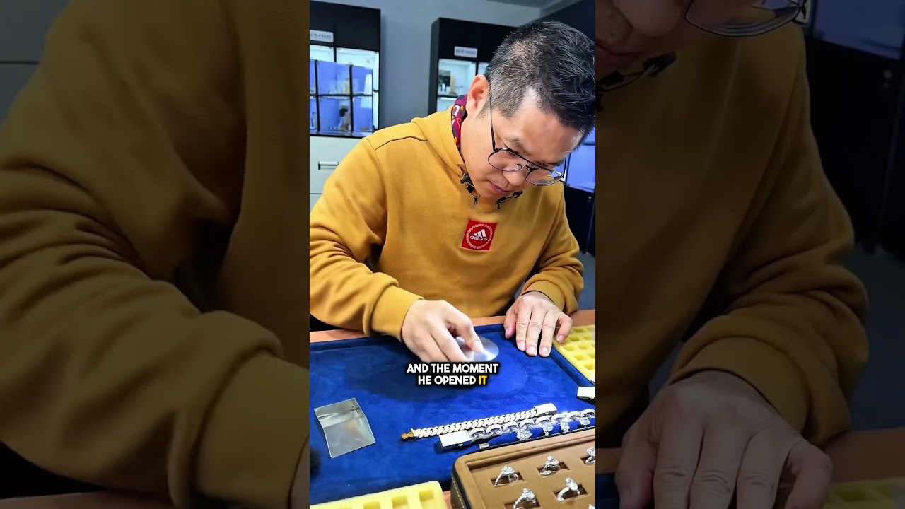 Diamond Trader's Meticulous Inspection 😮